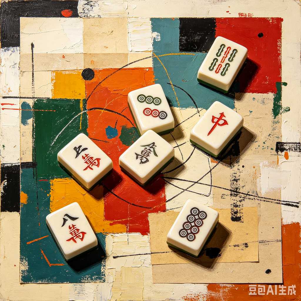pastel color mahjong tiles
