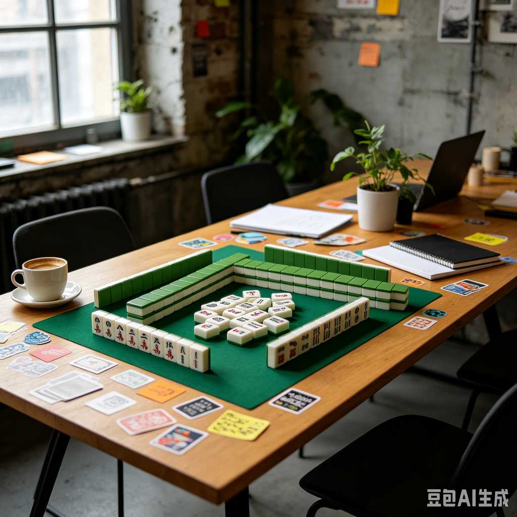 logo engrave mahjong tiles