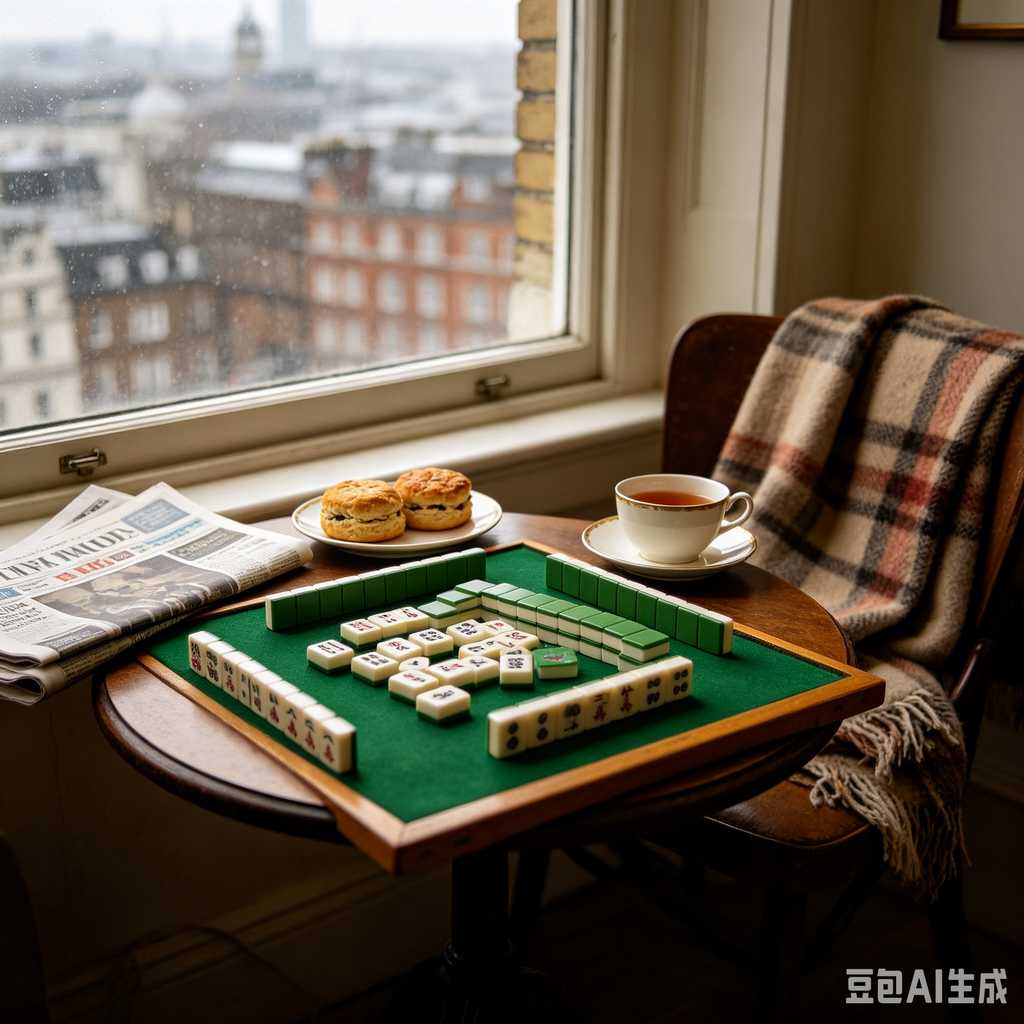 mini travel mahjong set lightweight